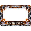 Biker Chick Motorcycle License Plate Frame Biker Chick Motorcycle License Plate Frame