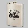 Live to Ride Flask Live to Ride Motorcycle Stainless Steel Hip Flask