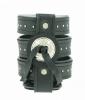Leather Motorcycle Cup Holder With Concho Leather Motorcycle Cup Holder With Concho