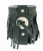 Leather Motorcycle Cup Holder with Fringe Leather Motorcycle Cup Holder with Fringe
